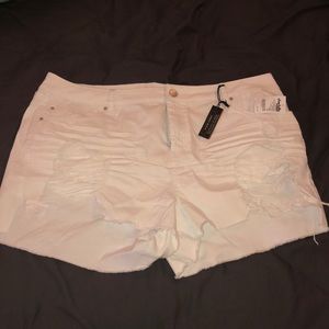 ripped short shorts.